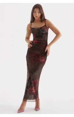 House of CB Nalini Midi Dress Floral & Leopard Print Size L /Au 12 for rent on The Volte - image 1