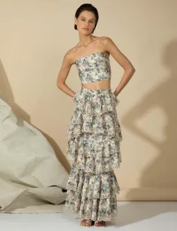 Ixiah Alpine Maxi Set Floral Print Size 10 for rent on The Volte - image 1