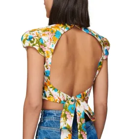 Zimmermann Estelle Tie Top Floral Size 0 / AU 8 for rent on The Volte - image 3