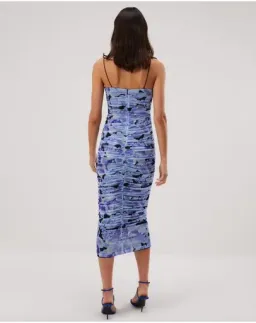 Misha Cosimo Mesh Midi Dress with Gloves Floral Size 8/S for rent on The Volte - image 3