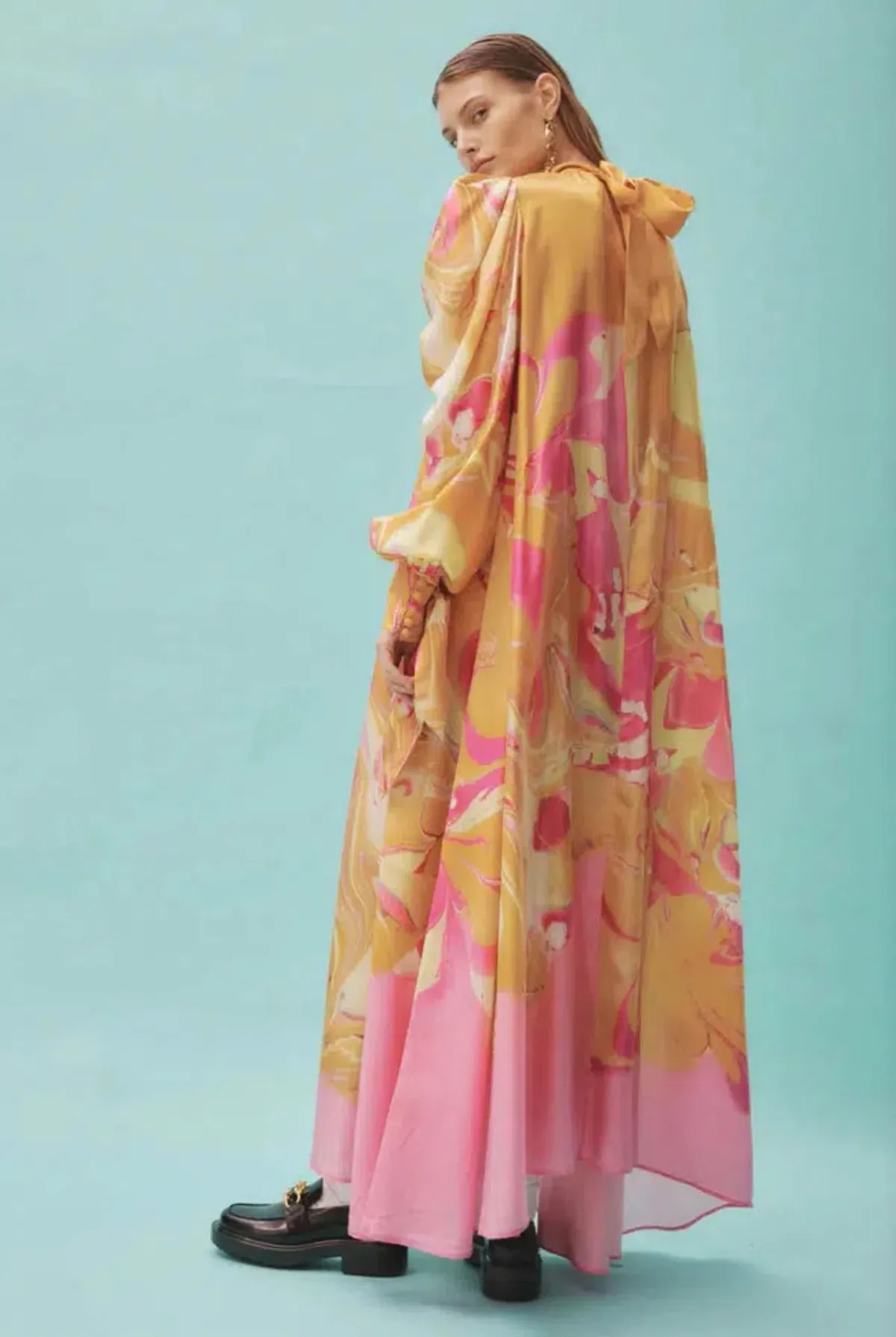 Alemais  Luca Long Sleeve Midi Dress Multi  Size 8 - Image 3