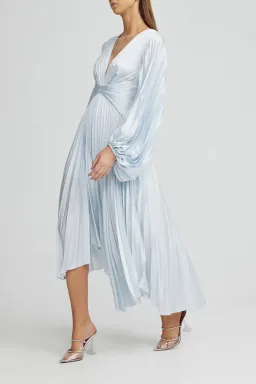 Acler Palms Midi Dress in Sky Blue Size 8 for rent on The Volte - image 2