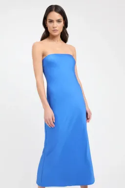 Kookai Milan Ivy Slip Midi Dress Blue Size 10  for rent on The Volte - image 2
