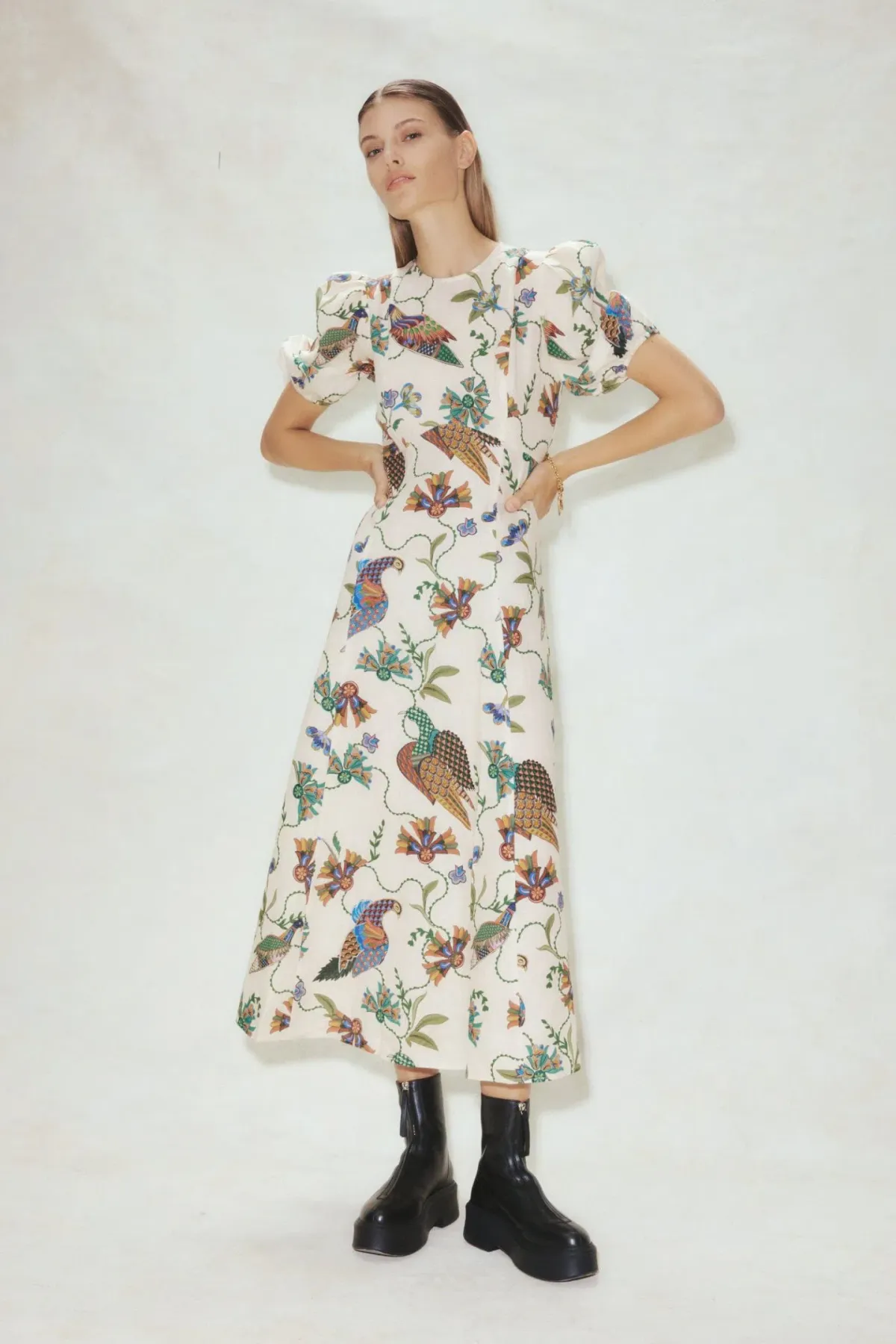 Alemais Birdie Midi Dress Print Size 8 - Image 1