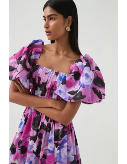 Aje Francesca Midi Dress Purple Size 8  for rent on The Volte - image 4