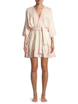 Zimmermann Laelia Embroidered Tuck White Dress SIze 8 for rent on The Volte - image 4