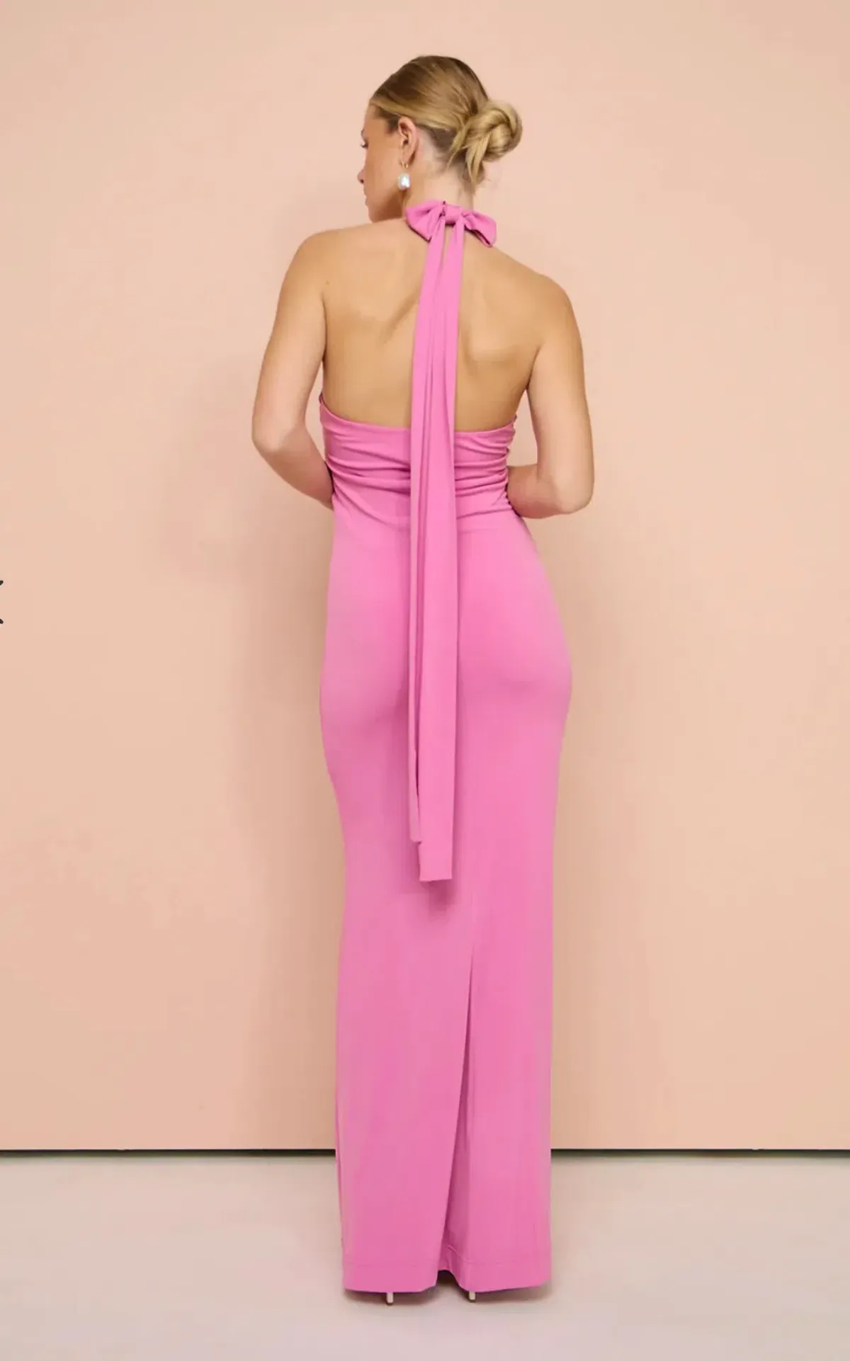 Sofia the Label Wildflower Halter Gown in Pink Size 8 - Image 4