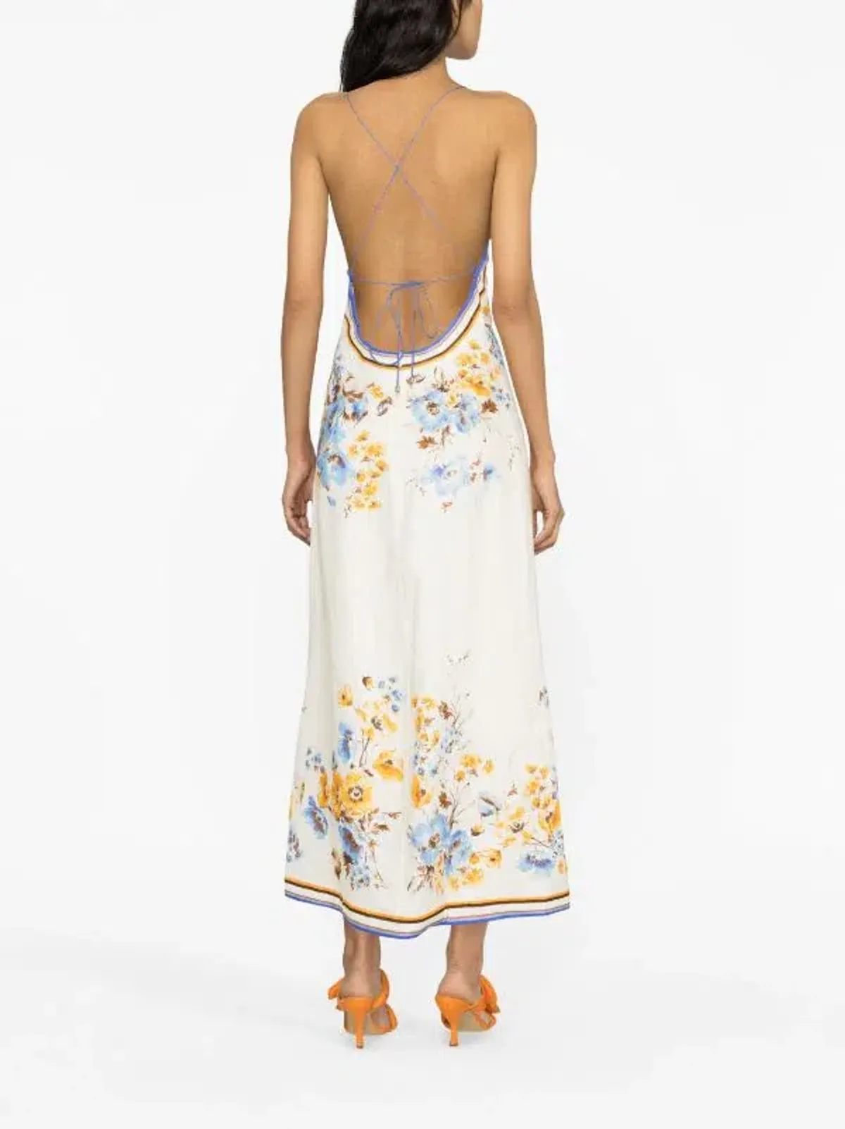 Zimmermann Halcyon Linen Midi Dress - Image 3