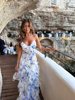 Menti Iris Flower Maxi Dress Floral Size XS / 6 for rent on The Volte - image 1