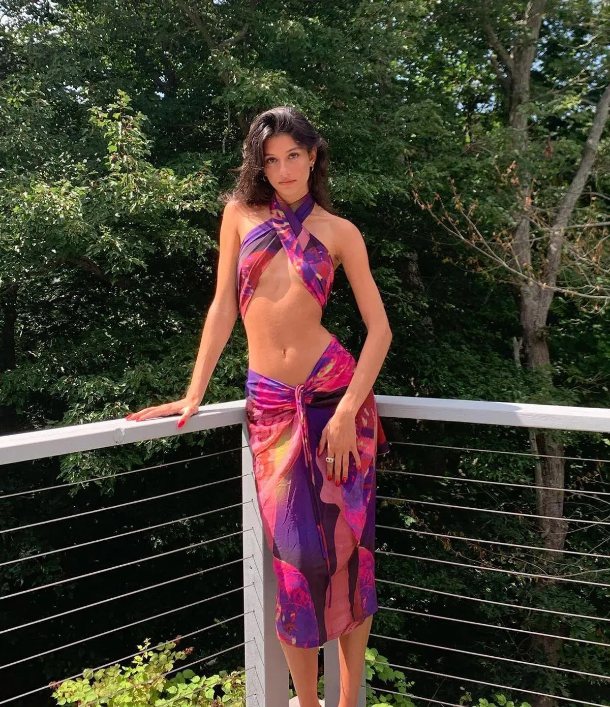 With Jéan Naomi Set Flamboyant Anthurium Size M / AU 10 - Image 1