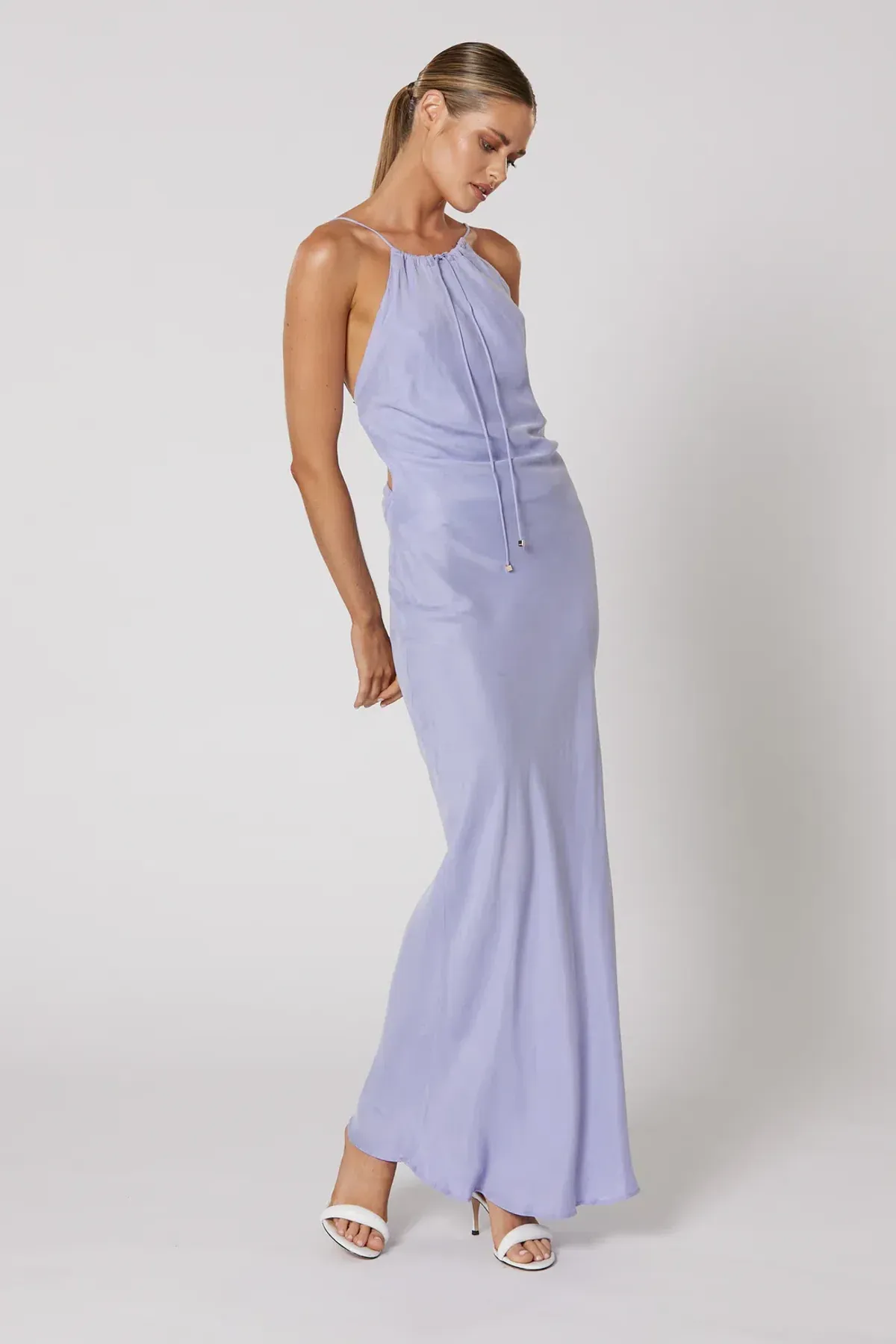 Winona Skye Tie Maxi Dress in Lavender Size M / AU 12 - Image 1