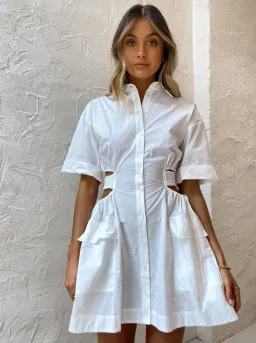 Bec & Bridge Alita Mini Dress White Size AU 10 for rent on The Volte - image 2