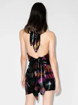 The Attico Sequin Halter Dress Multi Size AU 12 for rent on The Volte - image 4