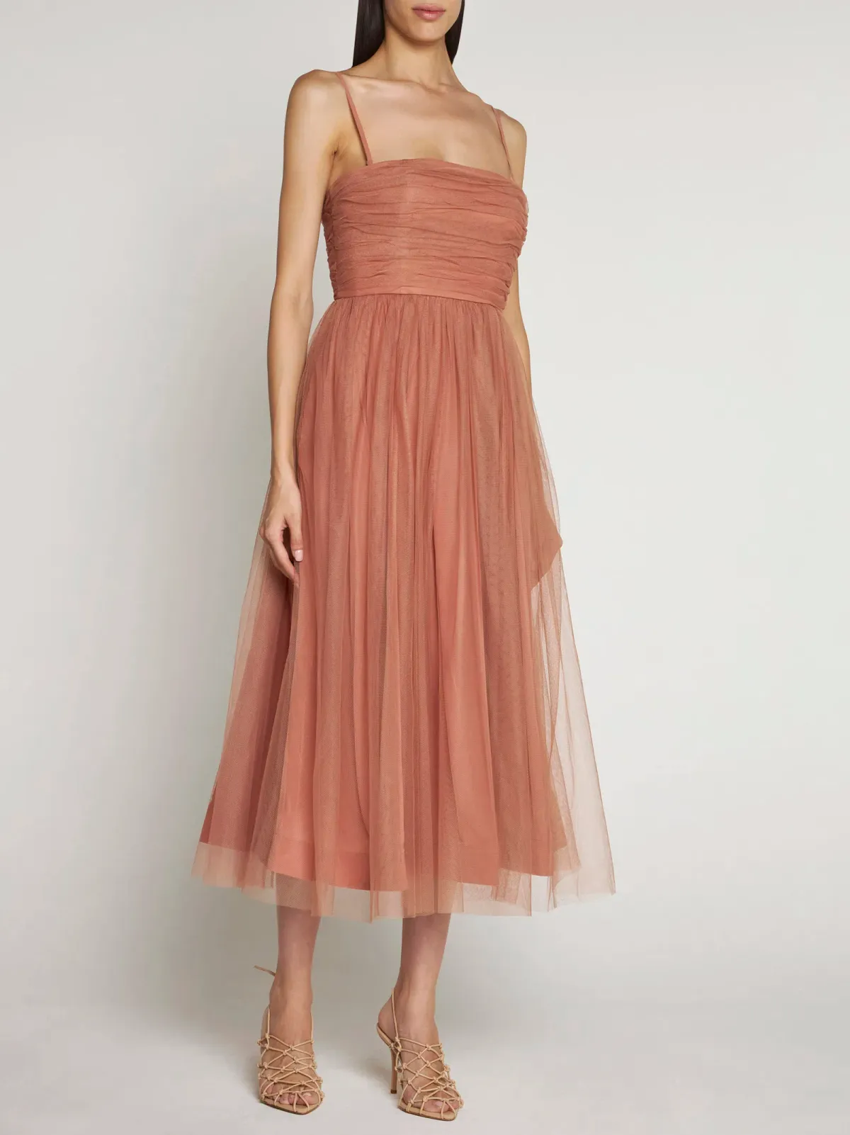 Zimmermann Tulle Midi Dress Lipstick Size 1 / AU 10 - Image 1