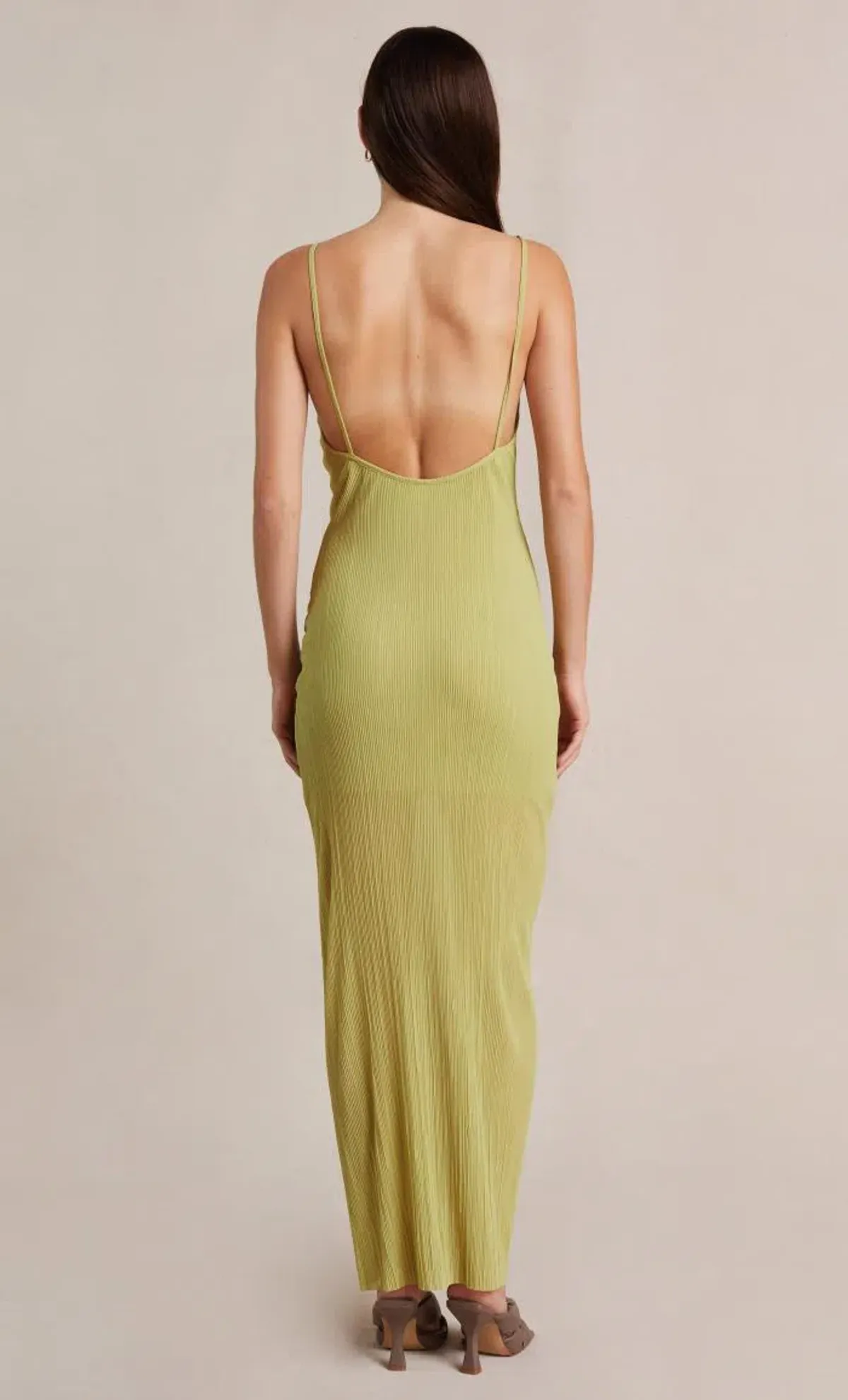 Bec & Bridge Plisse Maxi Dress Green Size 6 - Image 1
