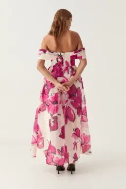 AJE Cordelia Corsetted Maxi Dress Falling Floral Size 10 for rent on The Volte - image 2