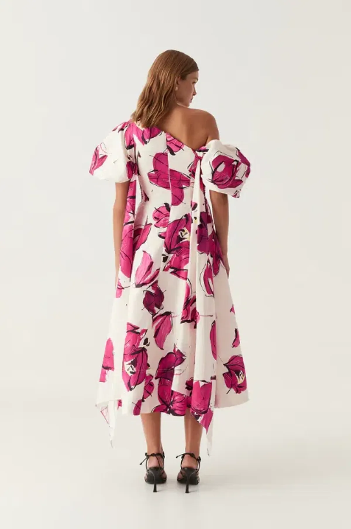 AJE Cordelia Corsetted Maxi Dress Falling Floral Size 10 - Image 3