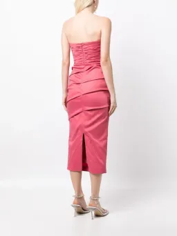 Rachel Gilbert Cheri Midi Dress Rose Size 10 for rent on The Volte - image 2