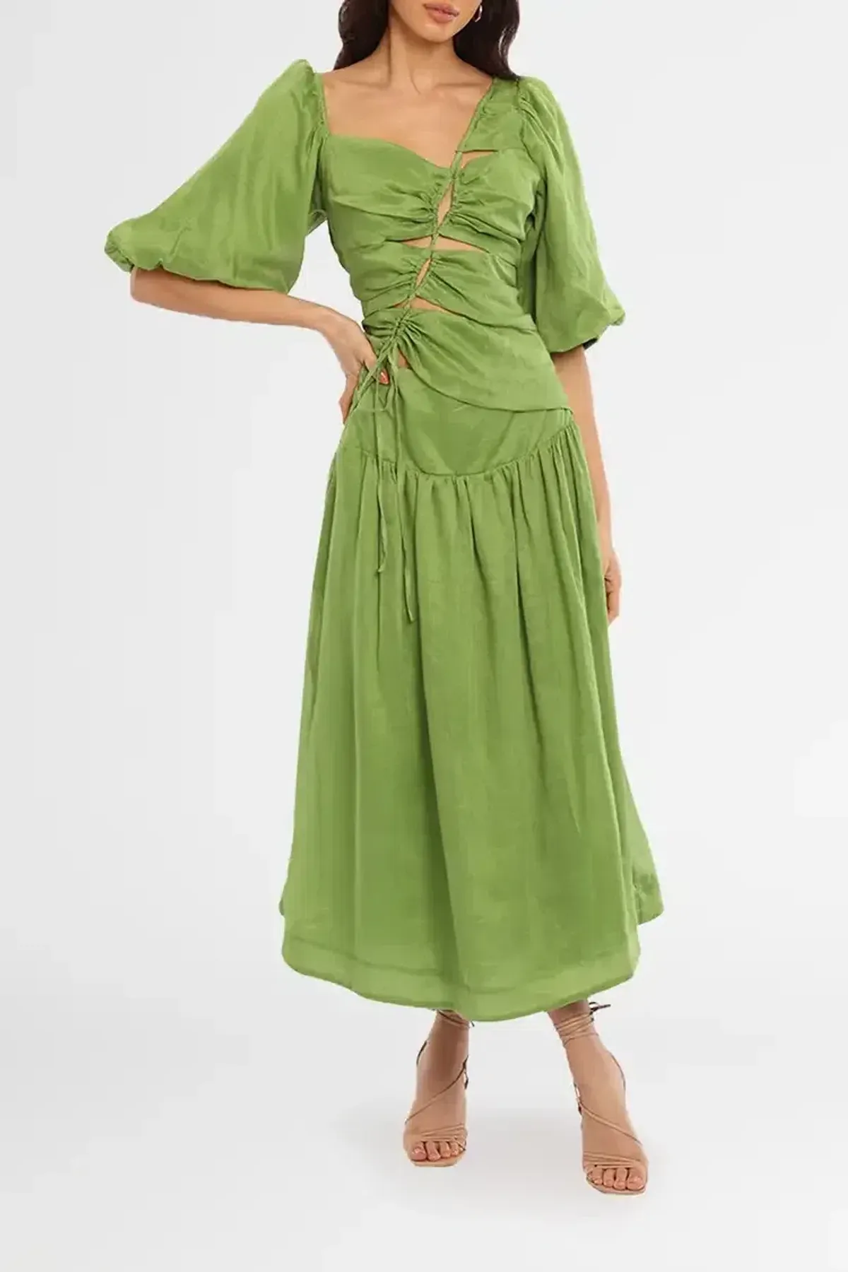Nicholas Wren Dress Stem Green Size 12 - Image 2