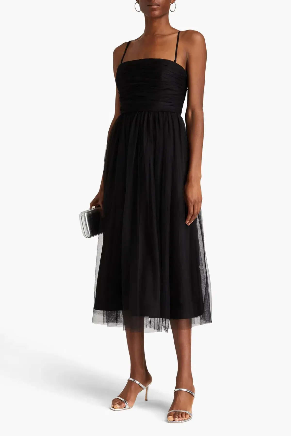 Zimmermann Tulle Midi Dress Black Size 2 / AU 12 - Image 1
