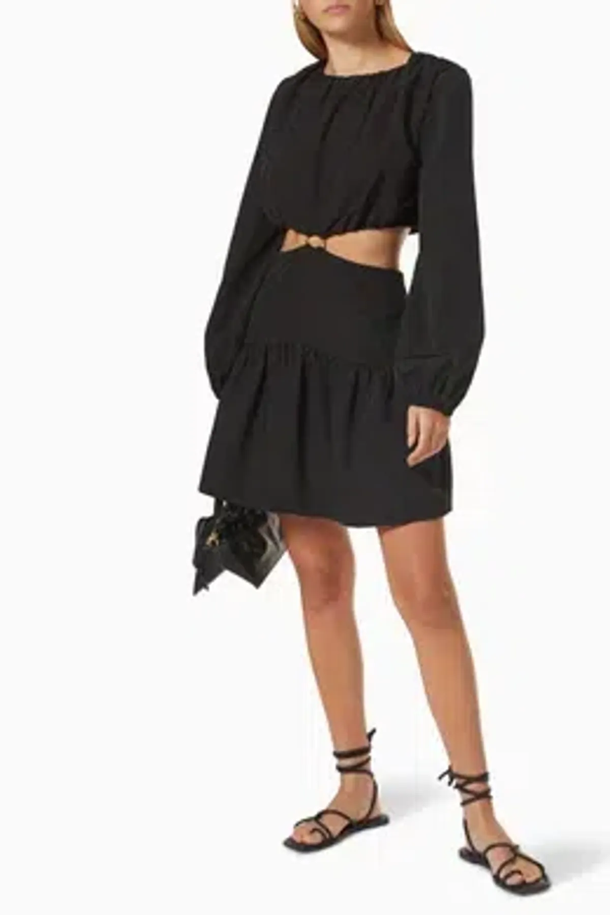 Mossman Streamline Mini Dress Black Size 6 - Image 3