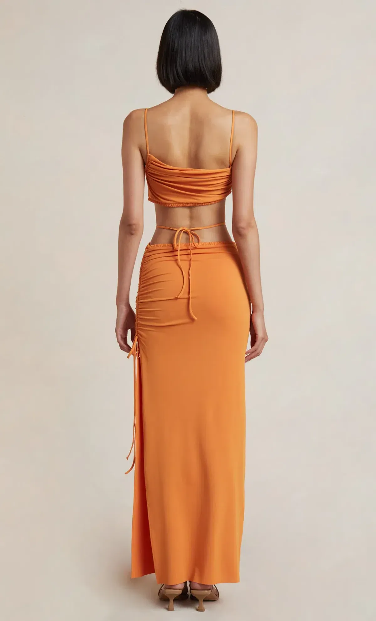 Bec & Bridge Dilkon Maxi Dress Orange Size 6 - Image 3