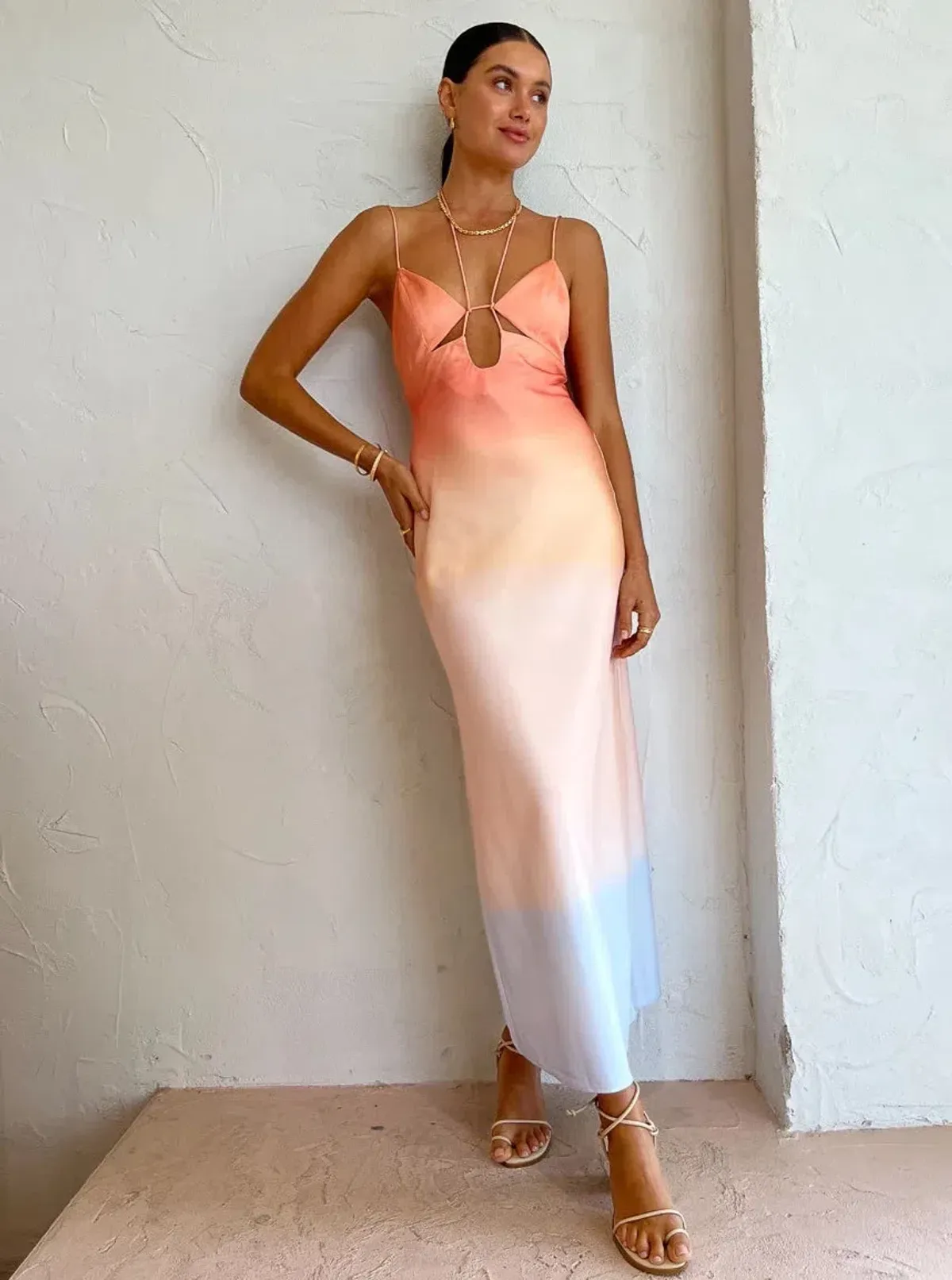 Significant Other Karli Midi Dress Horizon Size 6 - Image 1