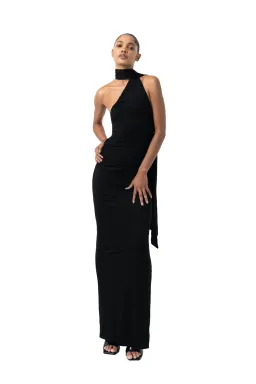 Khanum's Kara Scarf Maxi Dress Black Size S / AU 8 for rent on The Volte - image 1