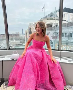 Aje Evangeline Cornelli Maxi Dress in Protea Pink Size 16  for rent on The Volte - image 3