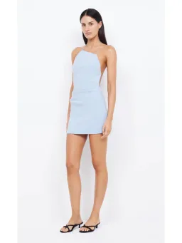 Bec & Bridge Andy Asym Mini Dress Dusty Blue Size AU 6  for rent on The Volte - image 2