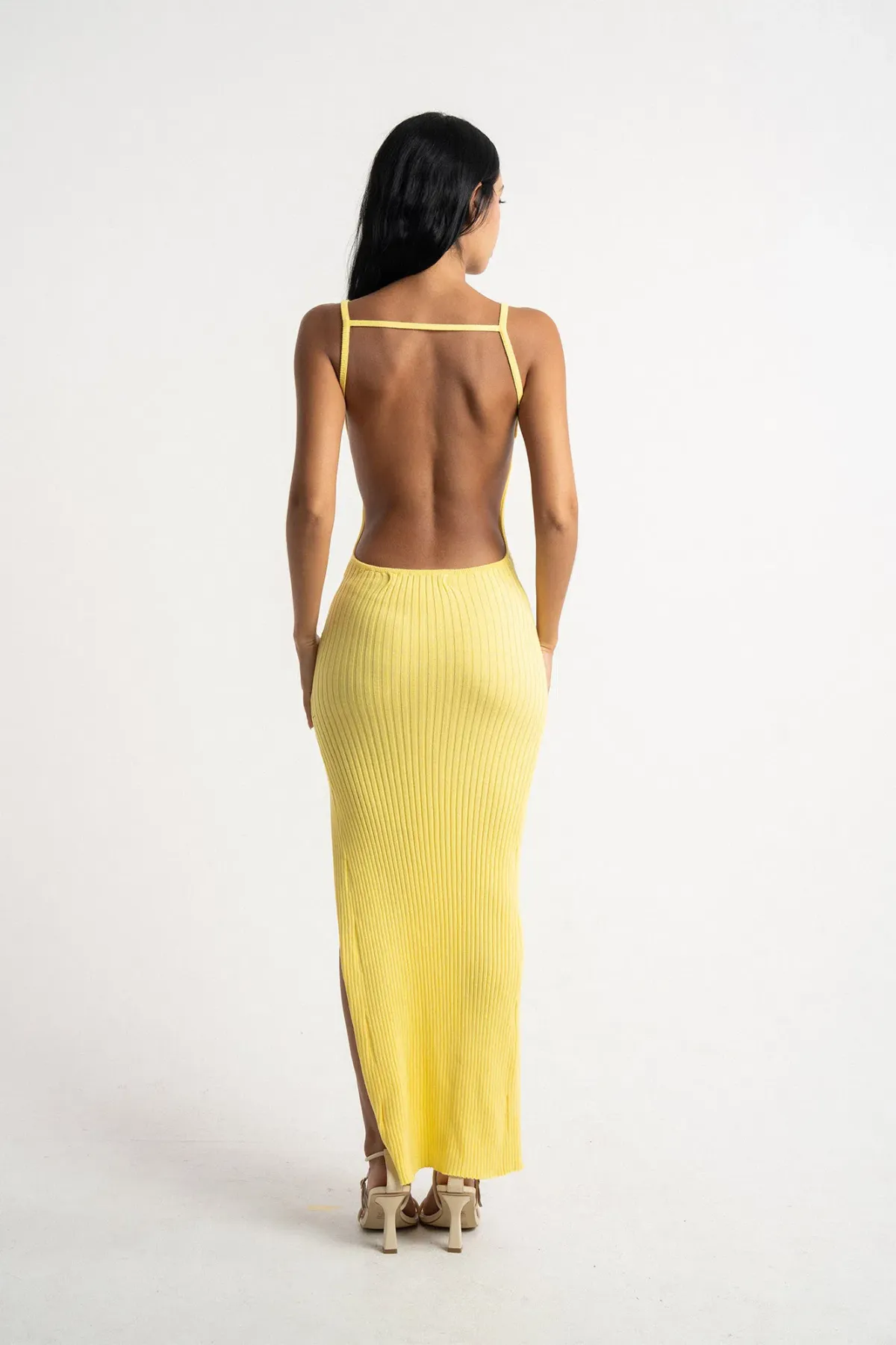 Isabelle Quinn Millie Maxi Dress Yellow Size 6 - Image 3