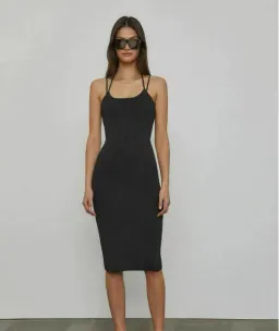 Viktoria & Woods Redcliffe Midi Dress in Black Size 1 / AU 8 for rent on The Volte - image 1