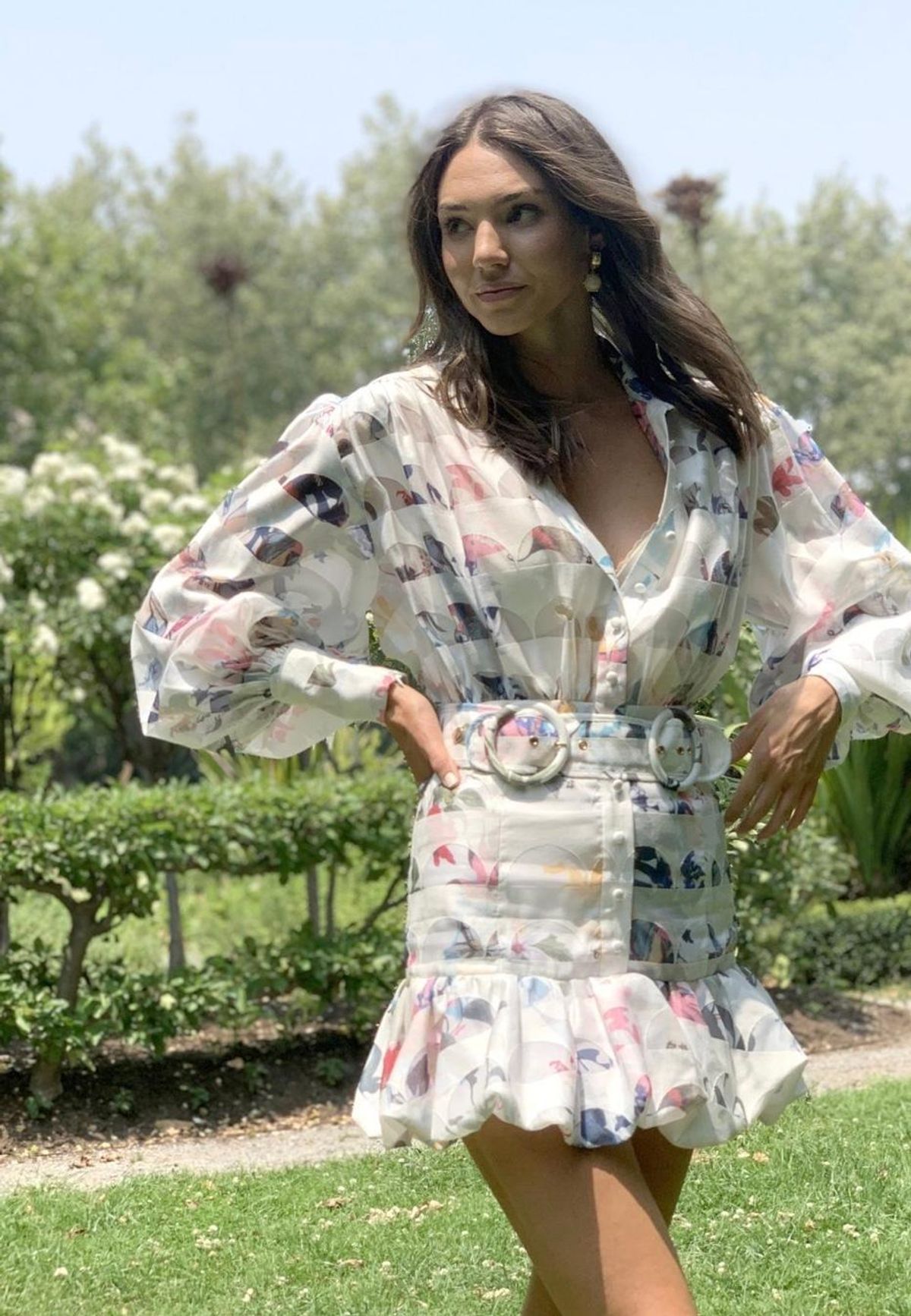 Mackenzie Mode Seeing Stars Dress Geo White Size 10 - Image 4