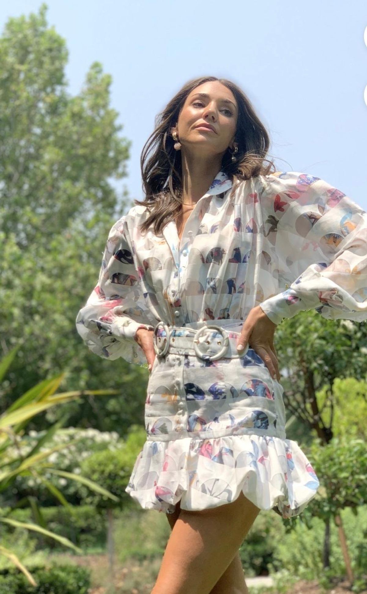 Mackenzie Mode Seeing Stars Dress Geo White Size 10 - Image 3