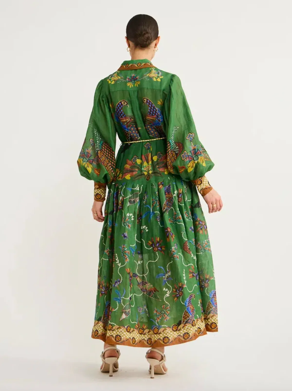 Alemais Birdie Shirtdress Green Size AU 6 - Image 3