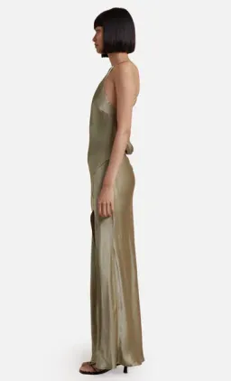 Bec & Bridge Loren Halter Midi Dress Sage Size 6 for rent on The Volte - image 4