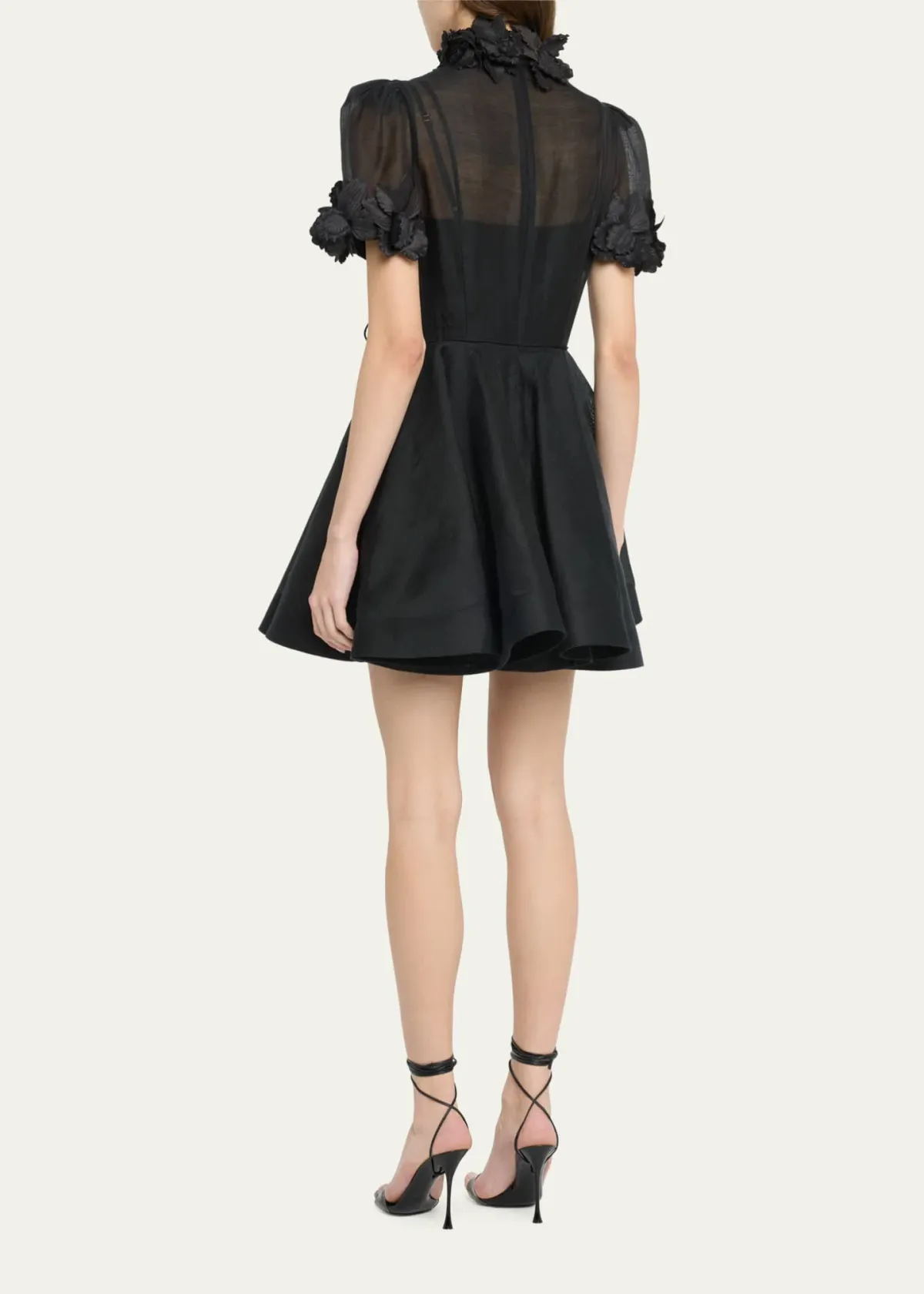 Zimmermann Luminosity Liftoff Flower Mini Dress Black Size 1 / AU 10 - Image 2