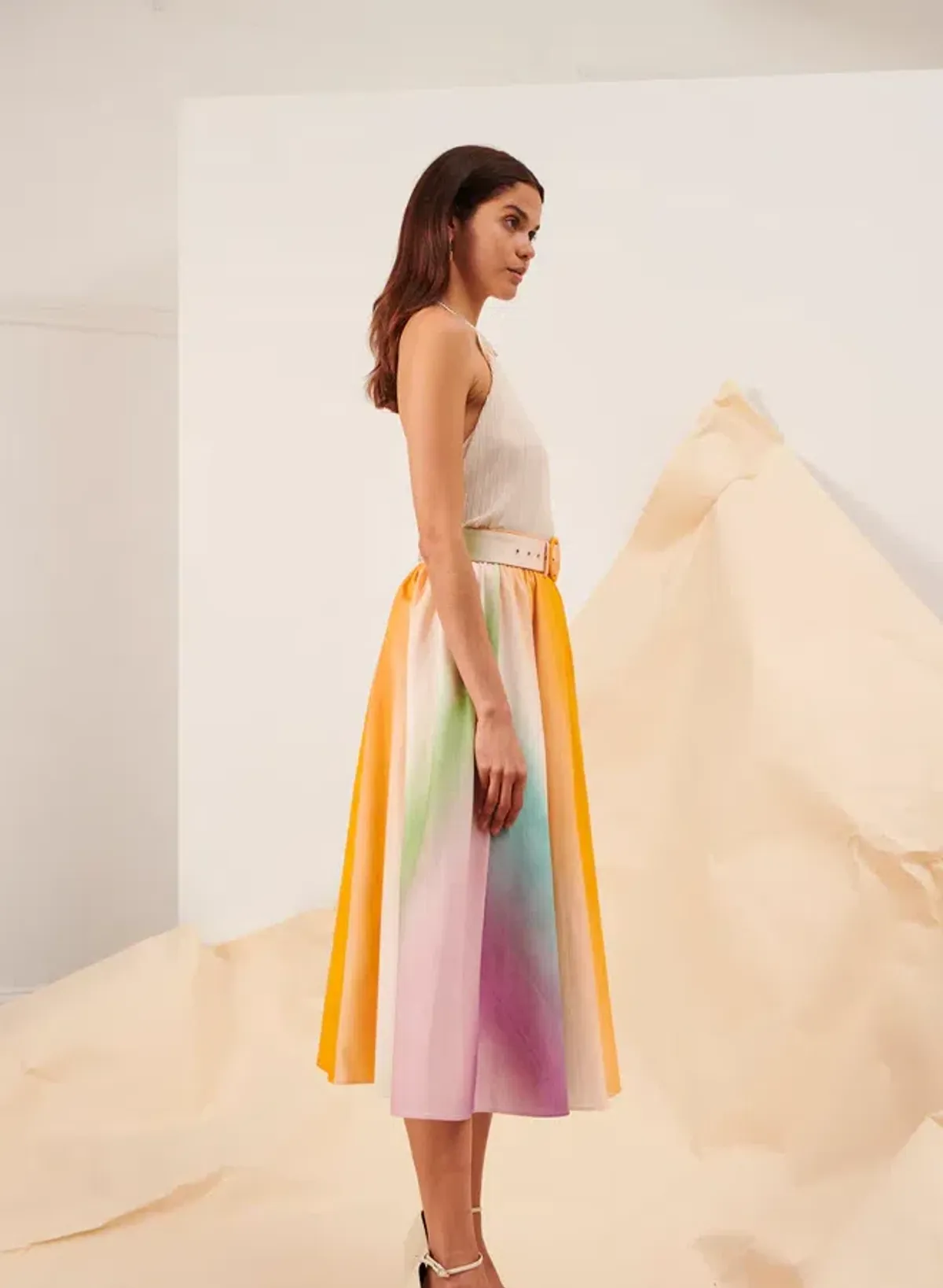 Kate Ford Corinth Maxi Skirt Multicoloured Size 4 / AU 14 - Image 3