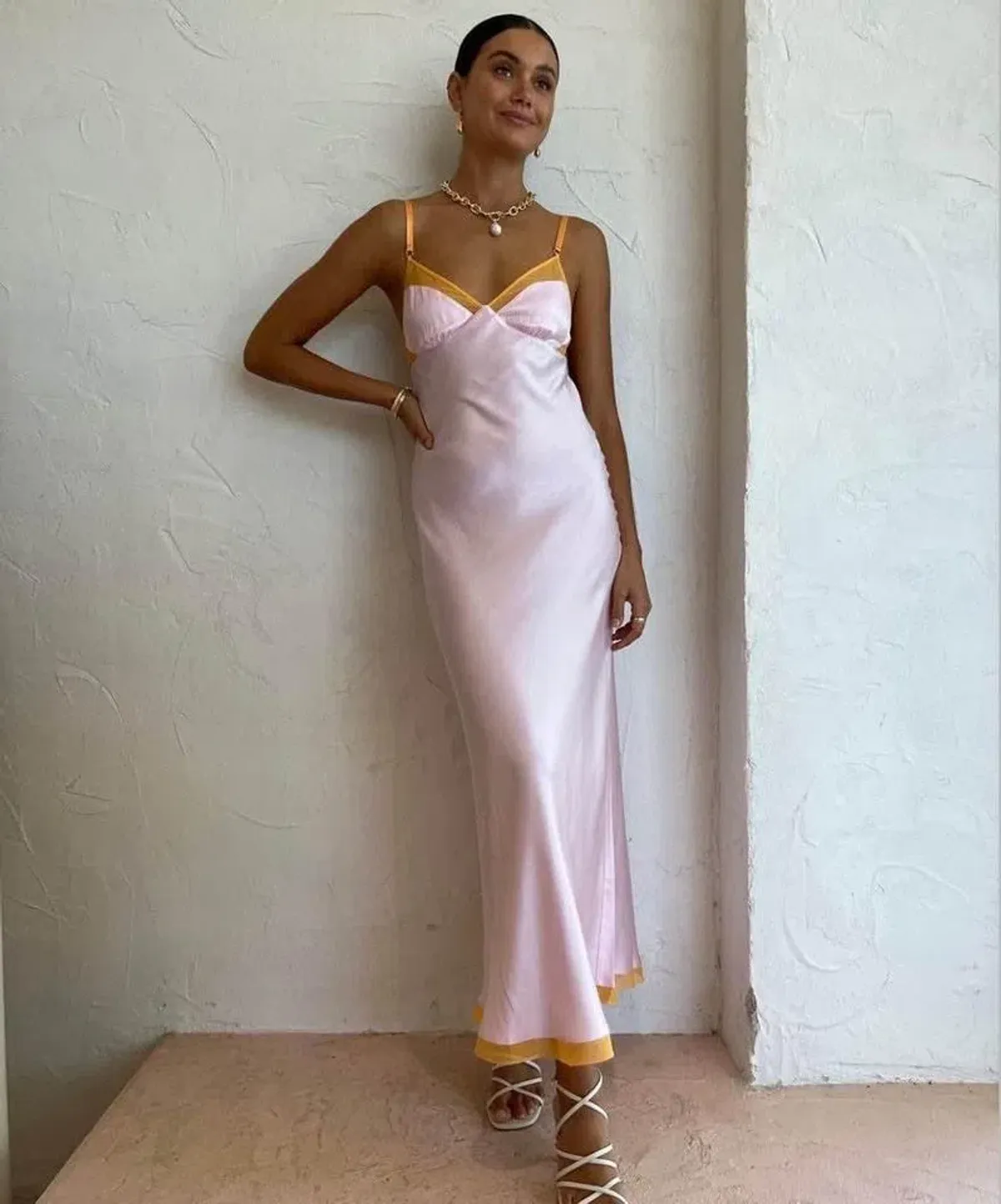 Bec & Bridge Joelle Maxi Dress Pink Size 8 - Image 3