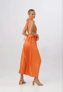 L'Idee Renaissance Split Gown in Tangelo Size XS / AU 6 for rent on The Volte - image 2