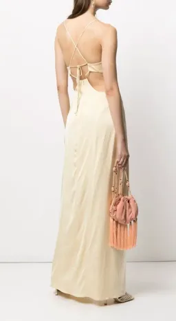 Manning Cartell Sleeveless Maxi Dress Champagne Yellow Size 6 for rent on The Volte - image 3