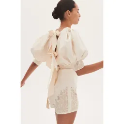 Alemais Violeta Shorts Cream Size AU 8 for rent on The Volte - image 2