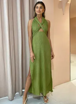 Savannah Morrow Verita Dress in Agave Size 8 for rent on The Volte - image 3