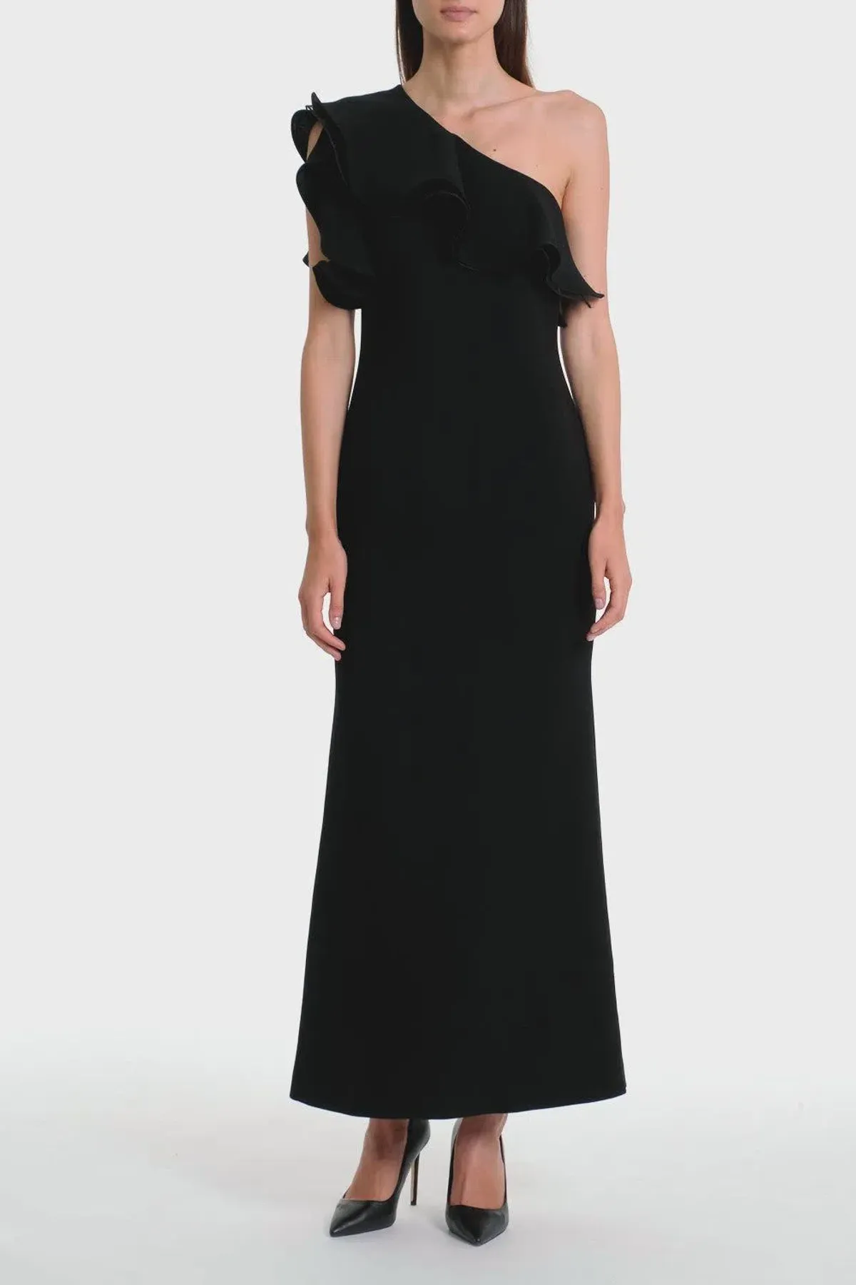 Carla Zampatti Black Grace Gown Size 8 - Image 1