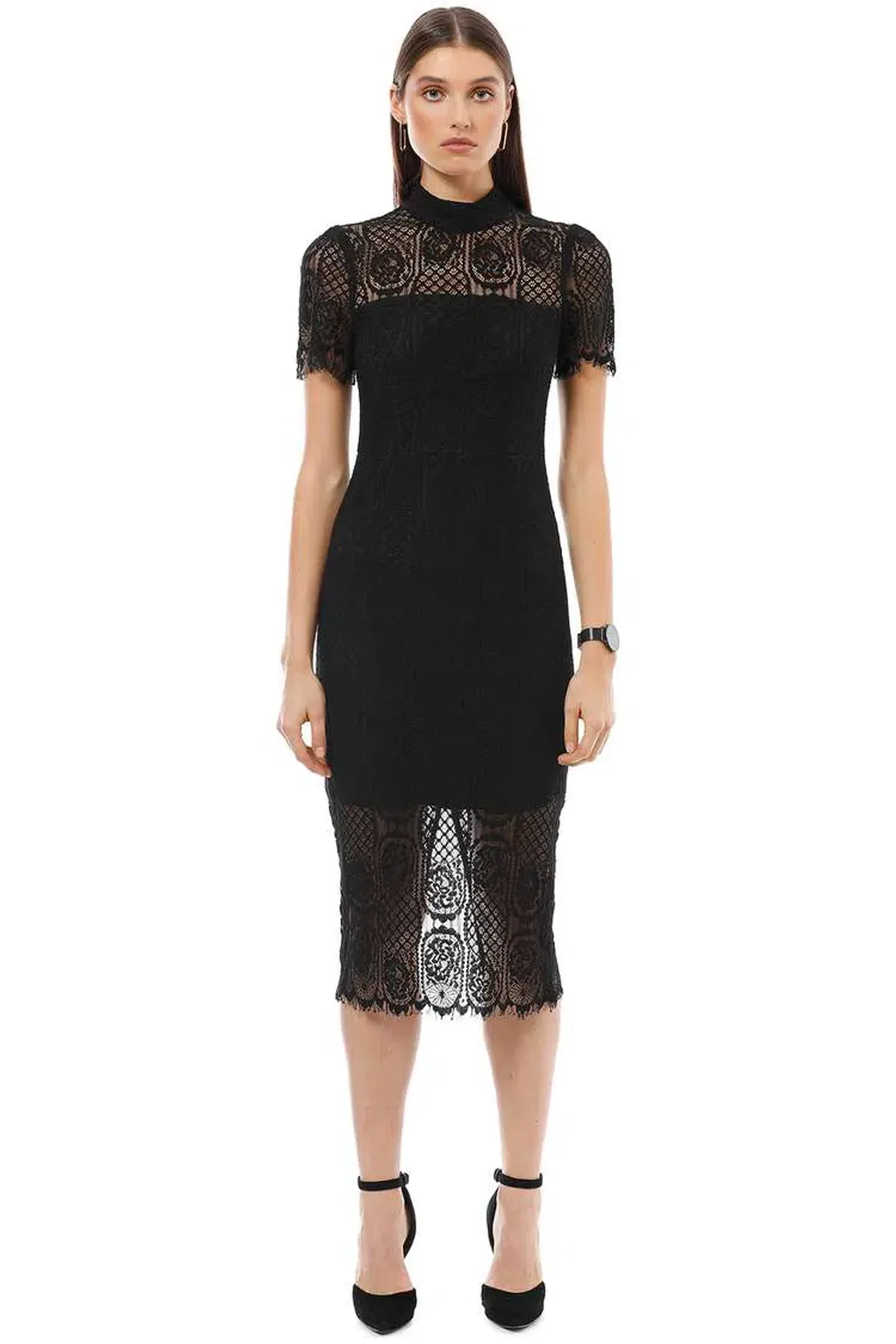 Mossman Making The Connection Dress Black Size 10 - Image 1