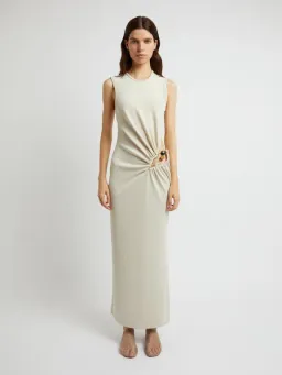 Christopher Esber Float Buckle Tank Dress Cream Size 6 for rent on The Volte - image 1