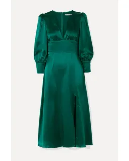 Reformation Keats Dress Emerald  Size AU 10  for rent on The Volte - image 3