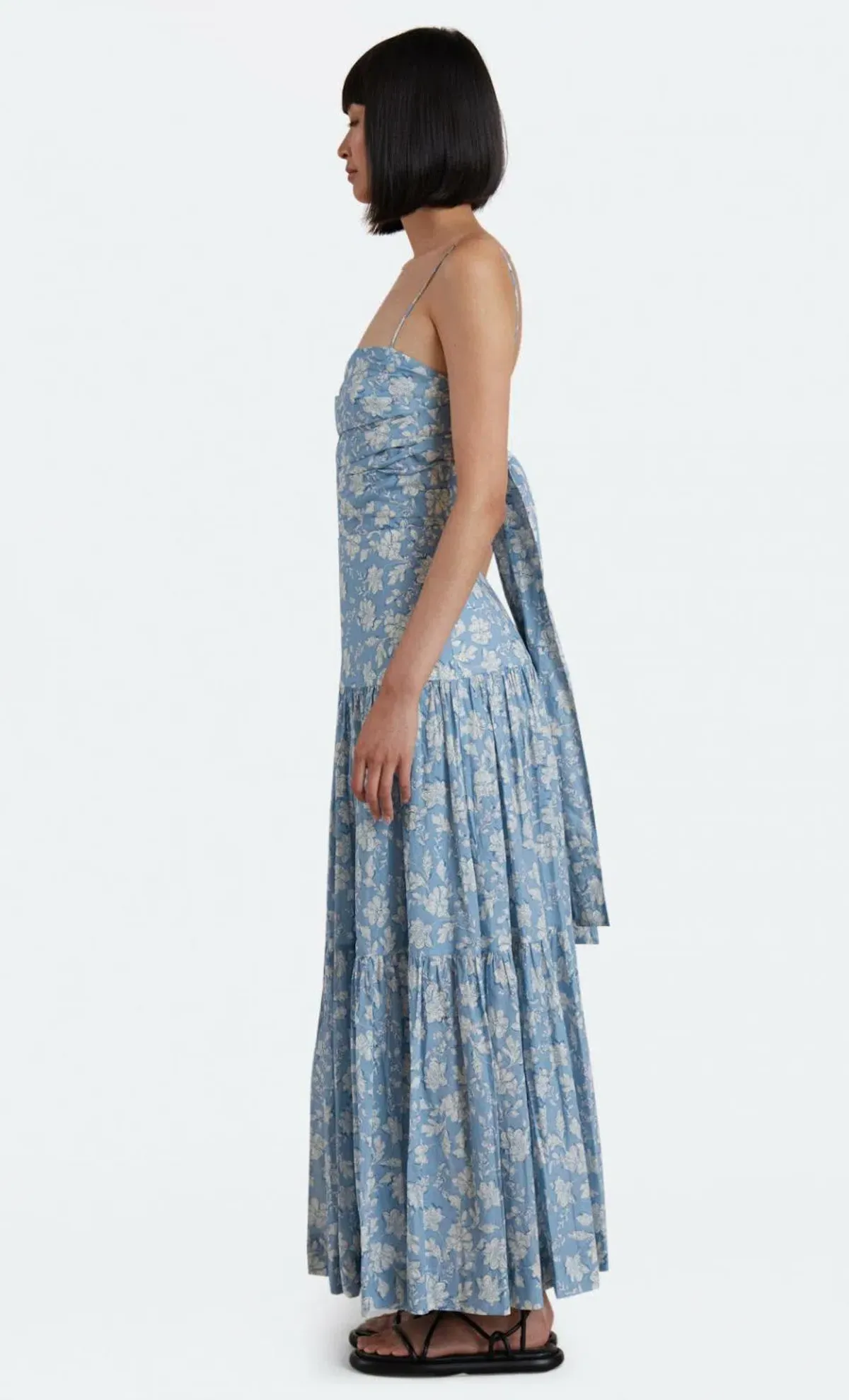 Bec & Bridge Floral Skies Maxi Dress Blue Size 8 - Image 2
