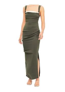 Paris Georgia Raf Dress in Seaweed Size 8 for rent on The Volte - image 1