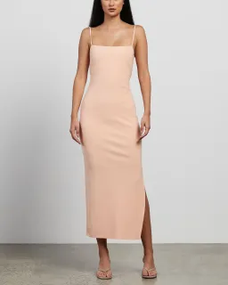 Bec & Bridge Maddison Midi Dress Peach Size 8 for rent on The Volte - image 1